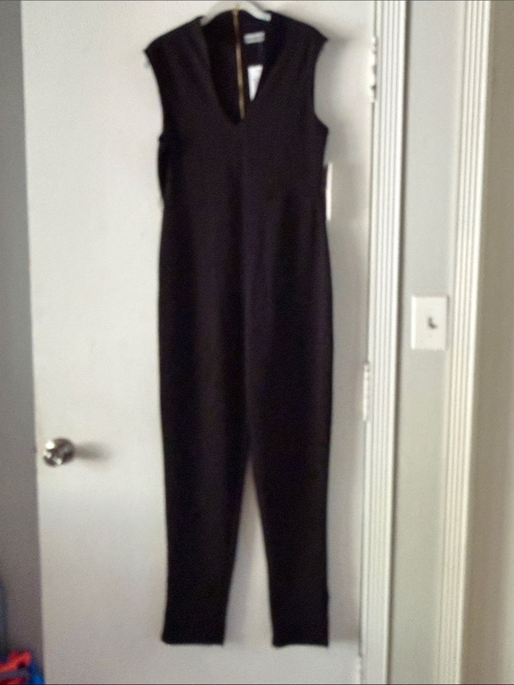 Almost Famous Black Sleeveless V-Neck Jumpsuit